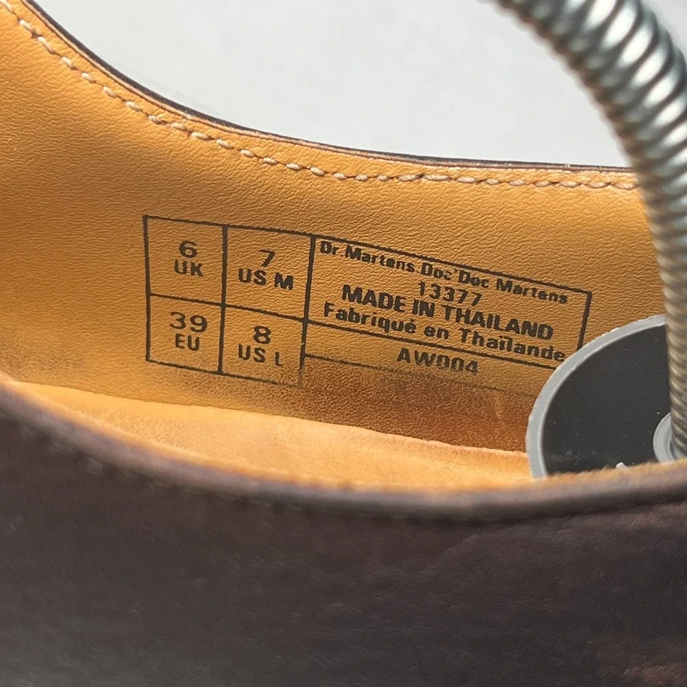 Dr. Martens 1461 For Life Men's 7 Brown Leather Oxford Slip Resistant AW004